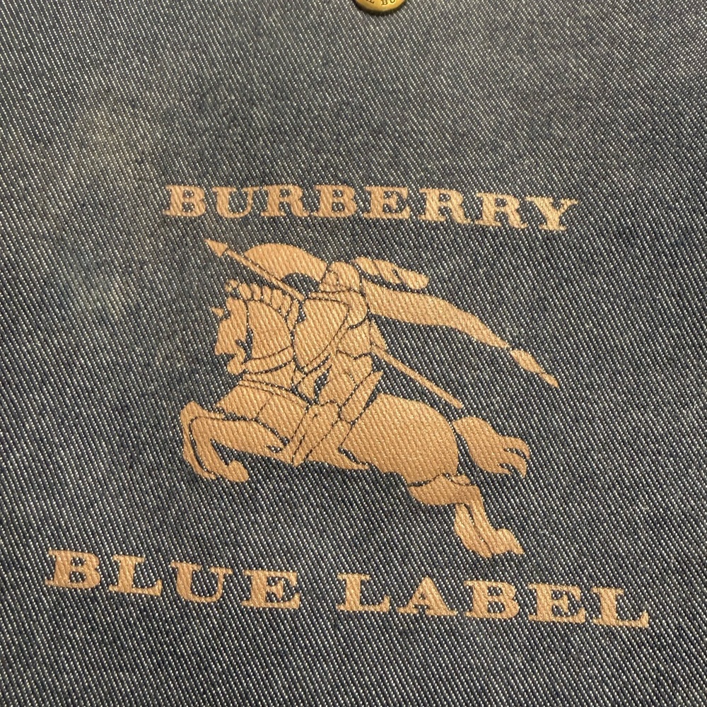 BURBERRY Blue Label Vintage Denim Tote Bag - Picture 6 of 13